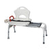 Drive sliding transfer bench with backrest and safety belt