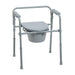 Drive steel bedside commode gray