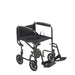 Drive Steel Transport Chair, 17 Inch Seat, Side View