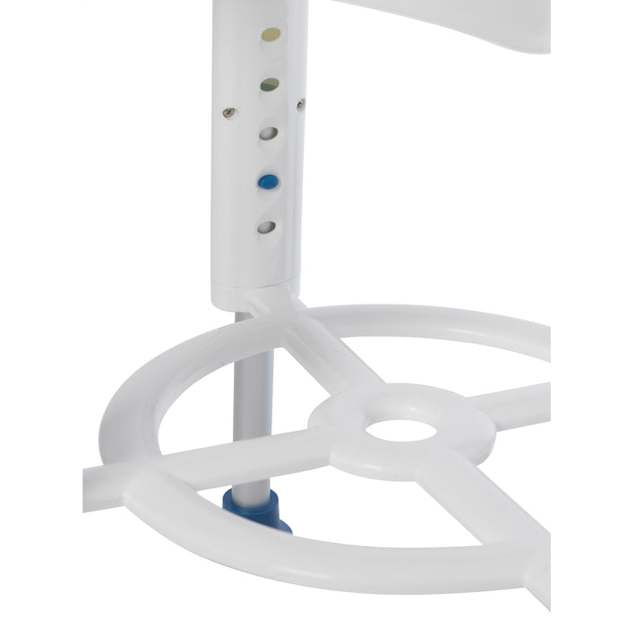 Drive Medical shower stool height adjustment