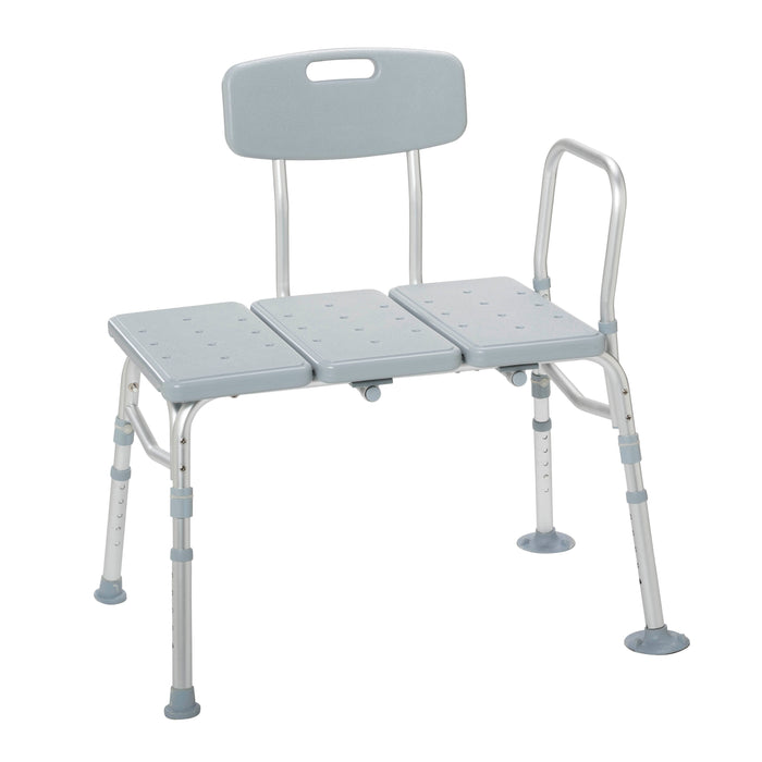 Drive Medical three piece transfer bench front angle view