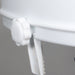Drive raised toilet seat locking mechanism