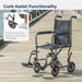 Drive Transport Chair, 19 Inch Seat, Nylon Upholstery