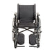 Drive Viper Plus GT wheelchair front view with elevating leg rests