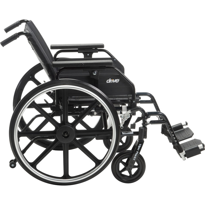 Drive Viper Plus GT wheelchair right side view with elevating leg rests