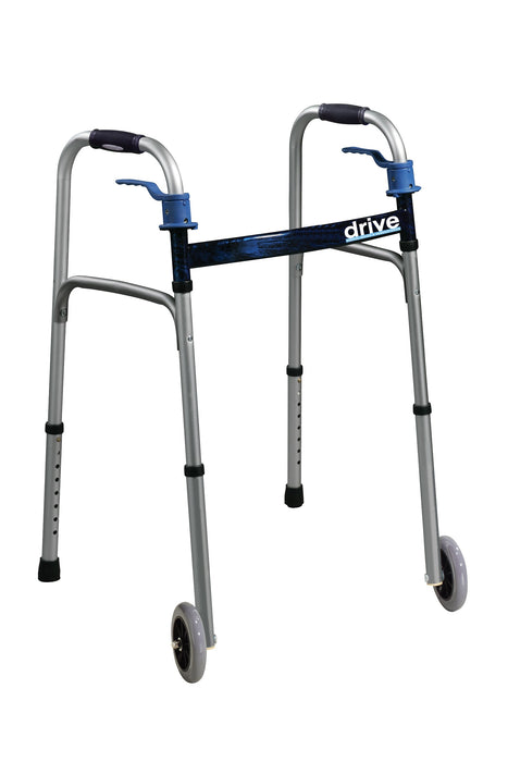 Junior Trigger Release Folding Walker with 5 Inch Wheels