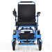 Elevate Home Mobility Sky Hawk blue electric wheelchair front view
