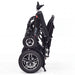 Elevate Home Mobility Sky Hawk foldable electric wheelchair in compact folded position