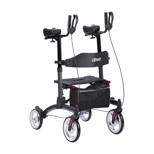 Elevate Upright Walker, Grey, Front View