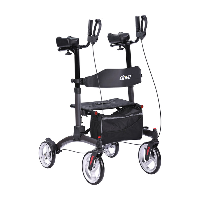 Elevate Upright Walker, Grey, Front View