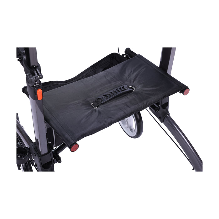Elevate Upright Walker, Grey, Padded Seat Detail