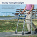 Junior Trigger Release Folding Walker with 5 Inch Wheels, Folded View