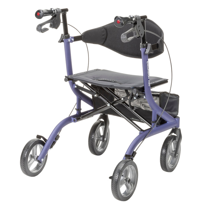 Excursion X20 Rolling Walker, Lavender, Rear View