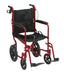 Lightweight Expedition Transport Wheelchair, Red, Front View