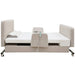 EZLift Bed Elevra Deluxe Rotating Hi-Lo Lift Bed lowered close to the floor to support safer transfers and reduce fall risk.