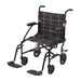 Fly Lite Ultra Lightweight Transport Wheelchair, Black, Front View