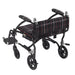 Fly Lite Transport Chair, Black, Backrest Folded 