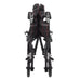 Fly Lite Transport Chair, Black, Folded for Storage