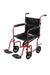 Flyweight Transport Wheelchair, Red, Front View