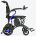 Forcemech Ultralite G20 blue power wheelchair side profile