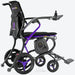 Forcemech Ultralite G20 purple power wheelchair side view