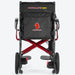 Forcemech Ultralite G20 red power wheelchair rear view