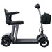 Forcemech PathMate 4 wheel mobility scooter upright side profile with seat and handlebar