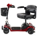 FreeRider Ascot4 4-wheel mobility scooter, red, side view