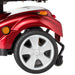 FreeRider FR-510-F II bariatric 4-wheel mobility scooter rear wheel and fender close up