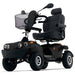 FreeRider FR GDX heavy-duty all-terrain mobility scooter, black, front angle view