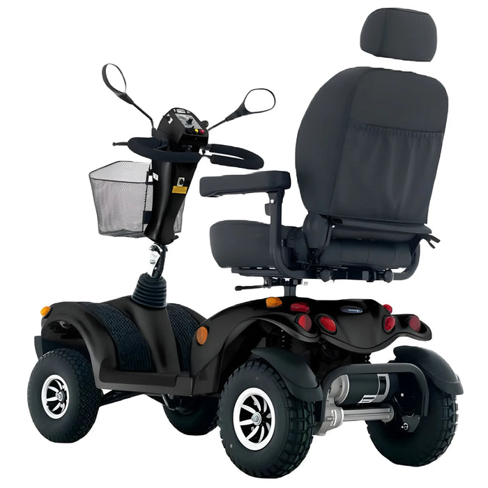 FreeRider FR GDX heavy-duty all-terrain mobility scooter, rear angle view