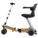 FreeRider Luggie Golden Elite folding travel mobility scooter, side view