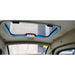 Interior roof window of the GIO Enclosed Mobility Scooter featuring overhead skylight and enclosed cabin ceiling.