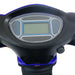Digital dashboard display panel on the GIO Tron Pro 4-Wheeled Smart Mobility Scooter handlebar console.