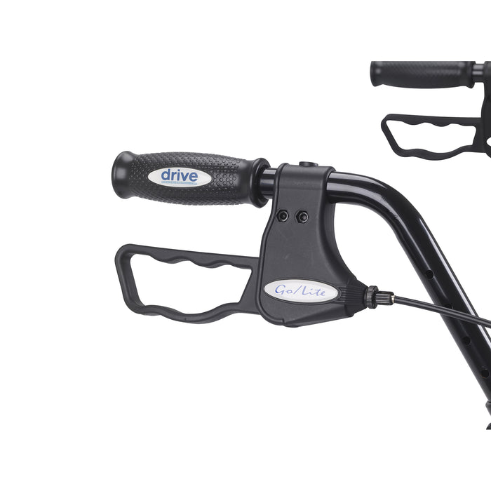 Go-Lite Bariatric Rollator, Blue, Hand and Brake Grip