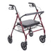 Go-Lite Bariatric Rollator, Red, Front View
