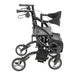 Fusion 2 in 1 Rollator, Onyx, 3/4 Angle View