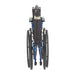 Blue Streak Wheelchair with Flip Back Desk Arms, Elevating Leg Rests, 16" Seat