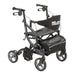 Drive Medical Fusion Rollator, Onyx, Side View