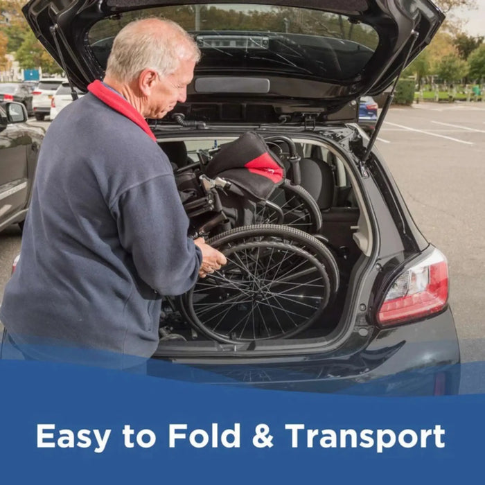 Journey So Lite C2 wheelchair folded for car transport