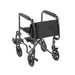 Lightweight Folding Transport Chair, 17 Inch Seat, Folded