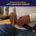 Lightweight Folding Transport Chair, 17 Inch Seat, In Use