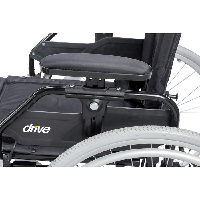Lynx Ultra Lightweight Wheelchair, 20" Seat, Flip-Back Desk Arm Detail