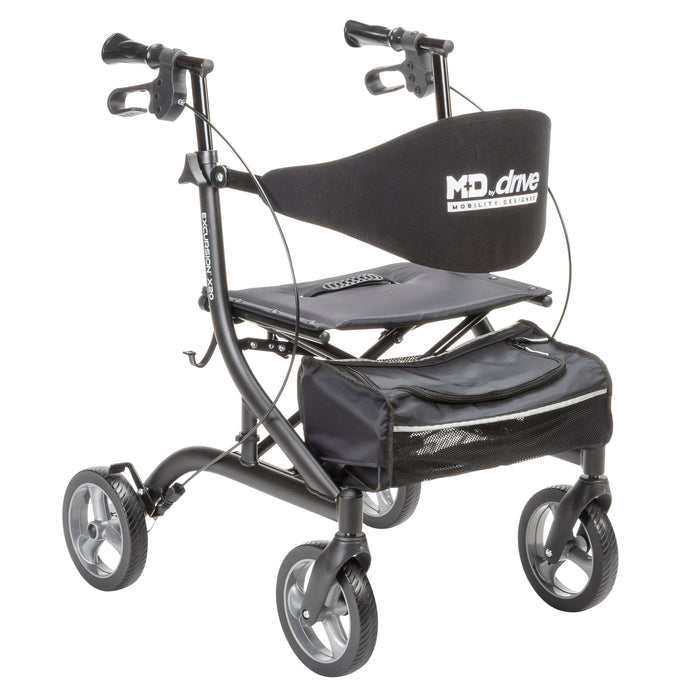 MD by Drive Excursion X20 Rollator, Onyx, Front View