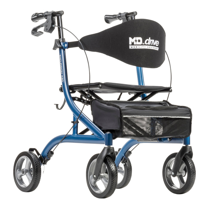 MD by Drive Excursion X20 Rollator, Sapphire, Front View
