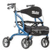 MD by Drive Excursion XWD Rollator, Sapphire Blue, Front View