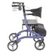 Drive Medical Excursion X20 Rollator, Sapphire, Side View