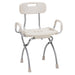MD by Drive X-Fold shower chair, stone, front angle