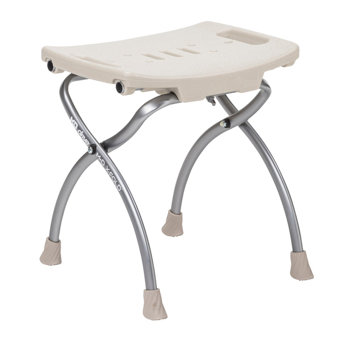 MD by Drive X-Fold shower chair seat, stone
