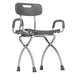 MD by Drive X-Fold shower chair, storm gray